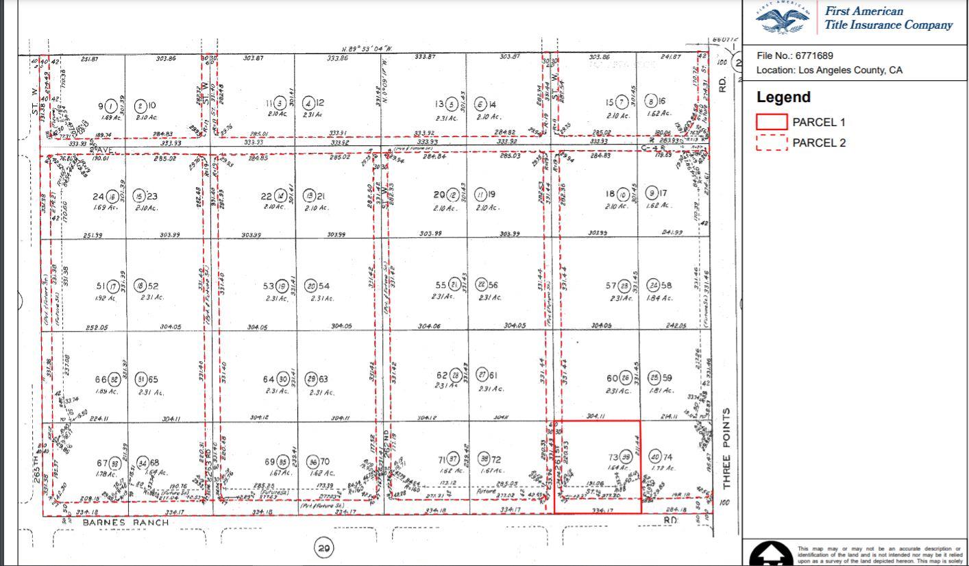 Detail Gallery Image 1 of 1 For 261 Vac Corner Ave, Lancaster,  CA 93536 - – Beds | – Baths