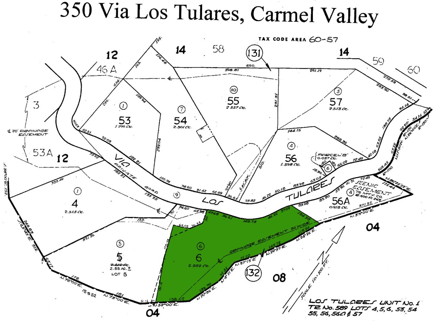 350 VIA LOS TULARES, Carmel Valley, California 93924, ,Land,For Sale,350 VIA LOS TULARES,ML81902544