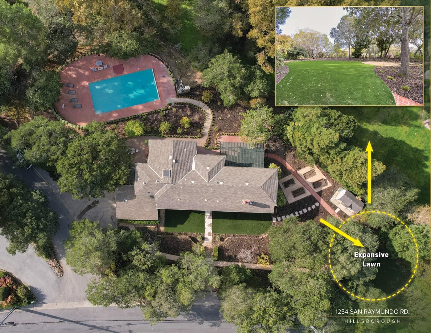 Detail Gallery Image 60 of 72 For 1254 San Raymundo Rd, Hillsborough,  CA 94010 - 5 Beds | 5 Baths