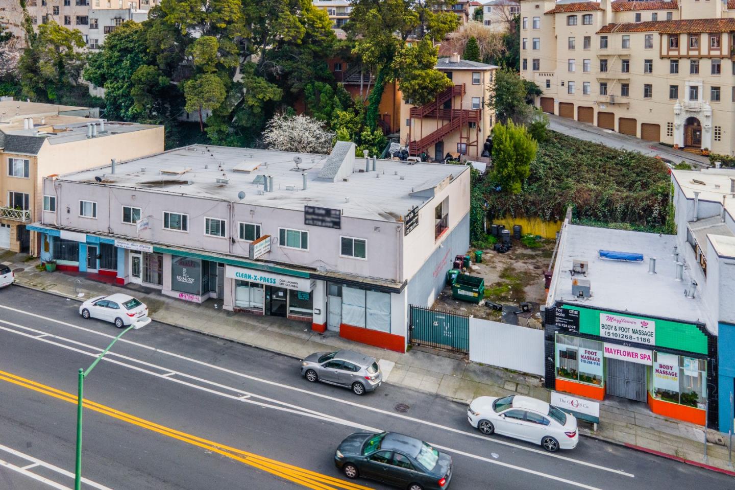 Seize this rare mostly vacant opportunity for an exceptional investment. Instant income generation w/an excellent Retail Building currently leased to Mayflower Spa; has options for extending or for an owner-user space w/ great signage visibility; an ideal addition to your portfolio at a 6.25% - 8% cap or better. A Multi-Faceted multi-use building w/5 spacious commercial units (5 vacant) & 6 well-appointed 1BD/1BA residential apartments, in a desirable rental market (3 vacant); commercial spaces offer income potential for a variety of businesses; total interior is ~9,700 SF, ensuring ample room. The adjacent vacant land lot is poised to deliver substantial returns at ~ 3,000 SF; it's a fantastic opportunity for development or expansion, adding value; previously used as parking for adjacent commercial buildings. The property benefits from flexible zoning regulations, opening up multiple investment avenues. Abundant Space: ~12,700 SF Total Lot, and Per Appraiser Total Building ~12,868 SF.