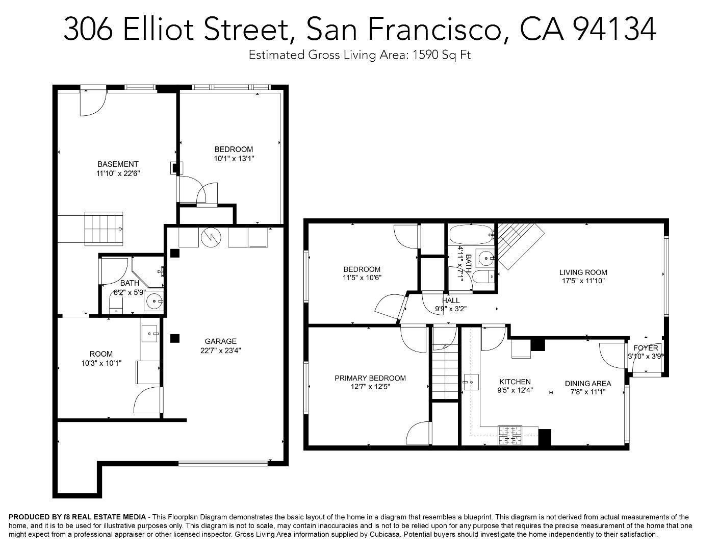 Detail Gallery Image 1 of 1 For 306 Elliot St, San Francisco,  CA 94134 - 3 Beds | 2 Baths