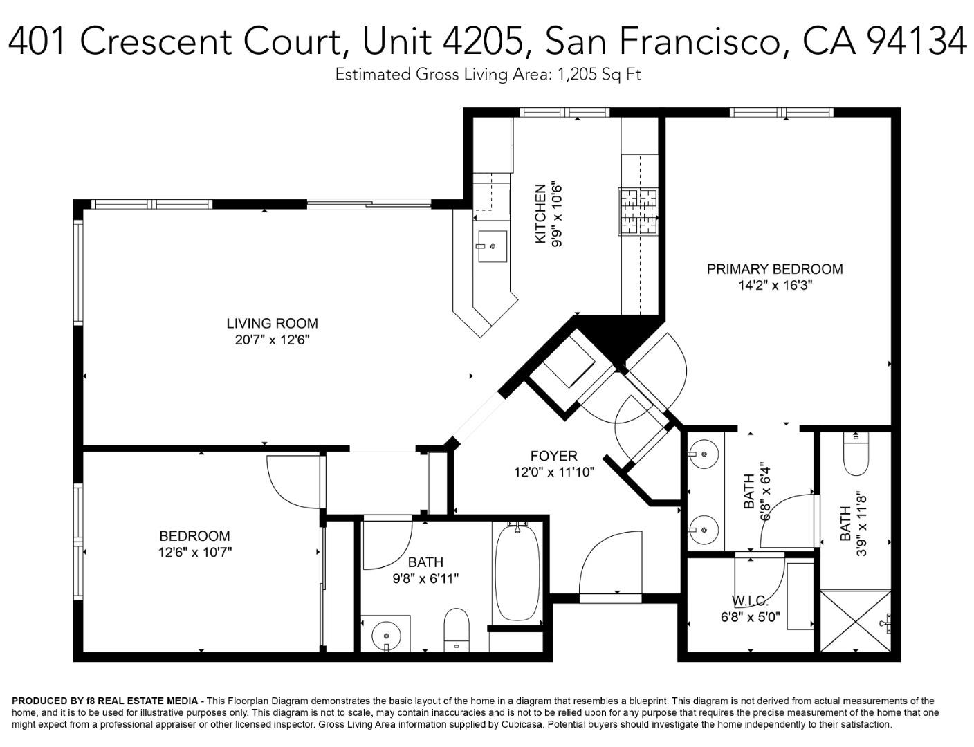 Detail Gallery Image 46 of 46 For 401 Crescent Ct #4205,  San Francisco,  CA 94134 - 2 Beds | 2 Baths