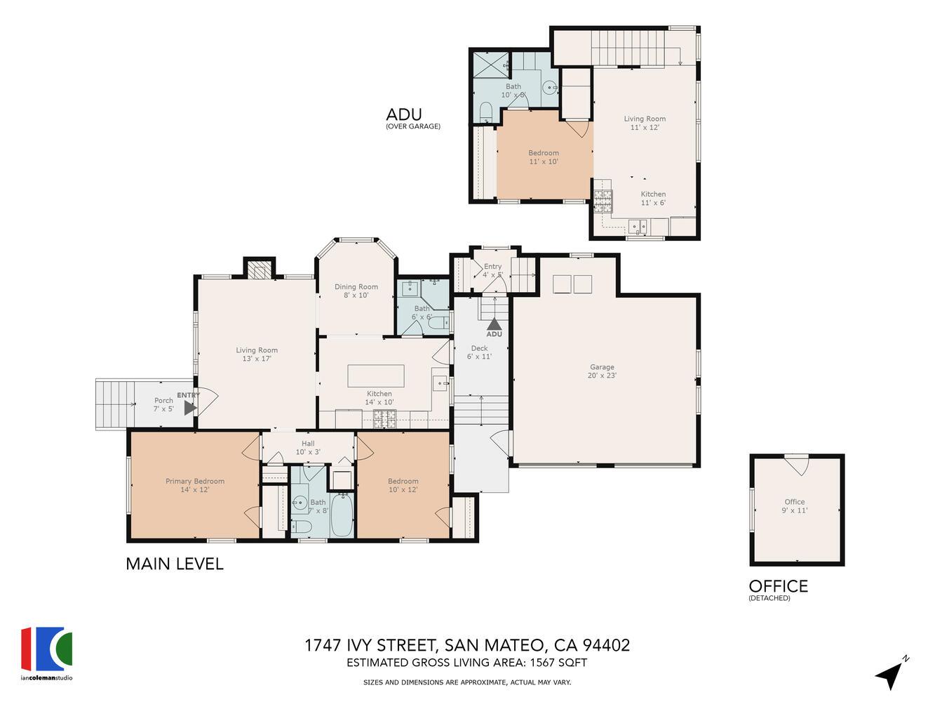Detail Gallery Image 26 of 26 For 1747 Ivy St, San Mateo,  CA 94402 - 2 Beds | 2 Baths