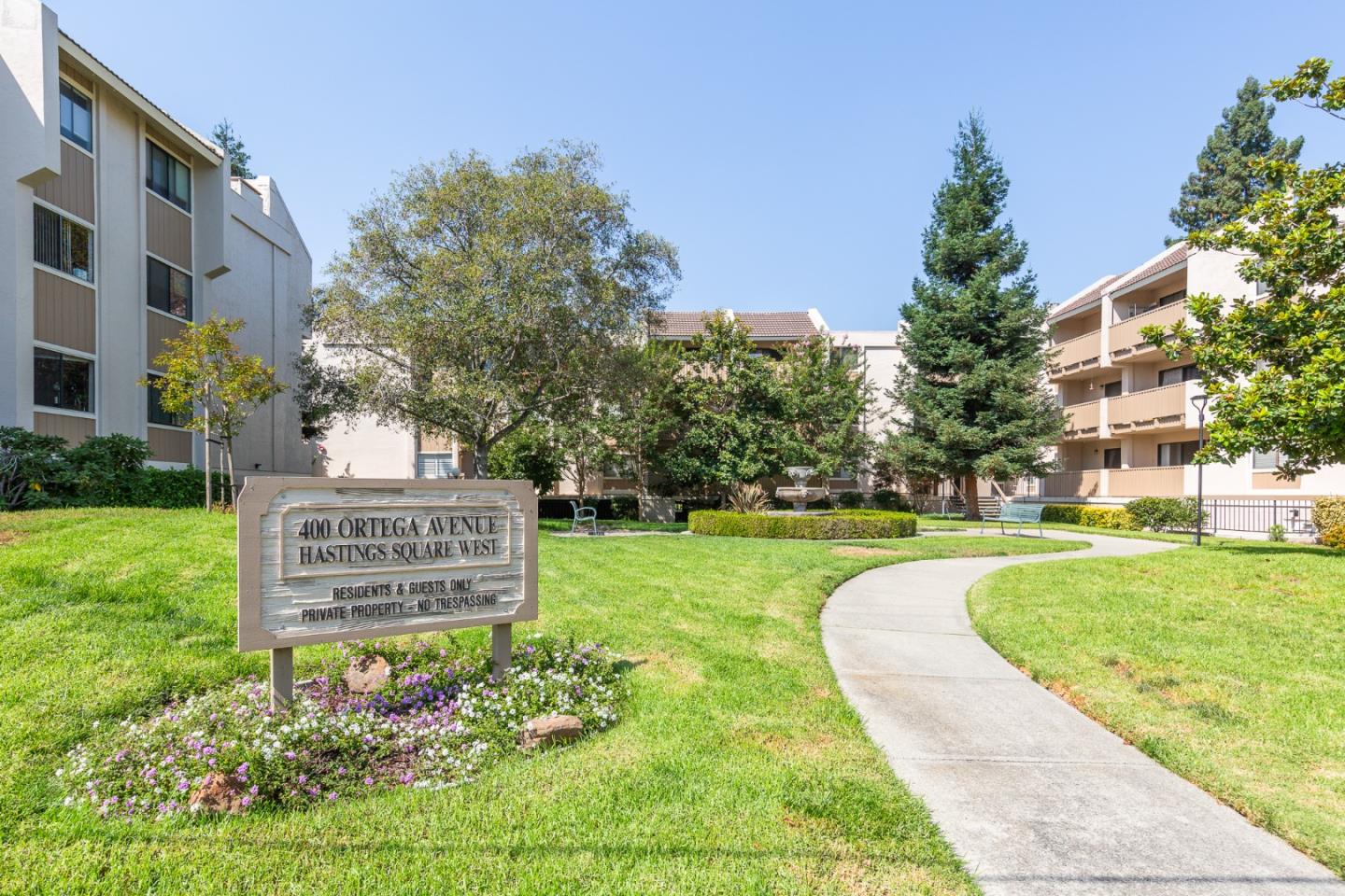 Midway between downtown Los Altos and downtown Mountain View, this Light & Airy 2 bedroom, 1 bath top-floor condo has penthouse views!  Spacious, south-facing balcony.  Remodeled kitchen with SS appliances, shaker cabinets, and composite granite countertops.  Remodeled bathroom with new tub/shower and tiled surround.  Gas Fireplace * New Carpeting * Recessed Lighting * Extra Storage * Double Pane Windows & Patio Door * Fresh Paint * Walk-In Closet * Elevator to all Floors & Garage * Secure Garage with Electronic Gate * Ample Guest Parking * Separately controlled Electric Heat  * Community Pool & Clubhouse * Close Walk to Caltrain and San Antonio Shopping, Entertainment, & Restaurants * Los Altos Schools:  Almond Elem, Egan Middle, & Los Altos High