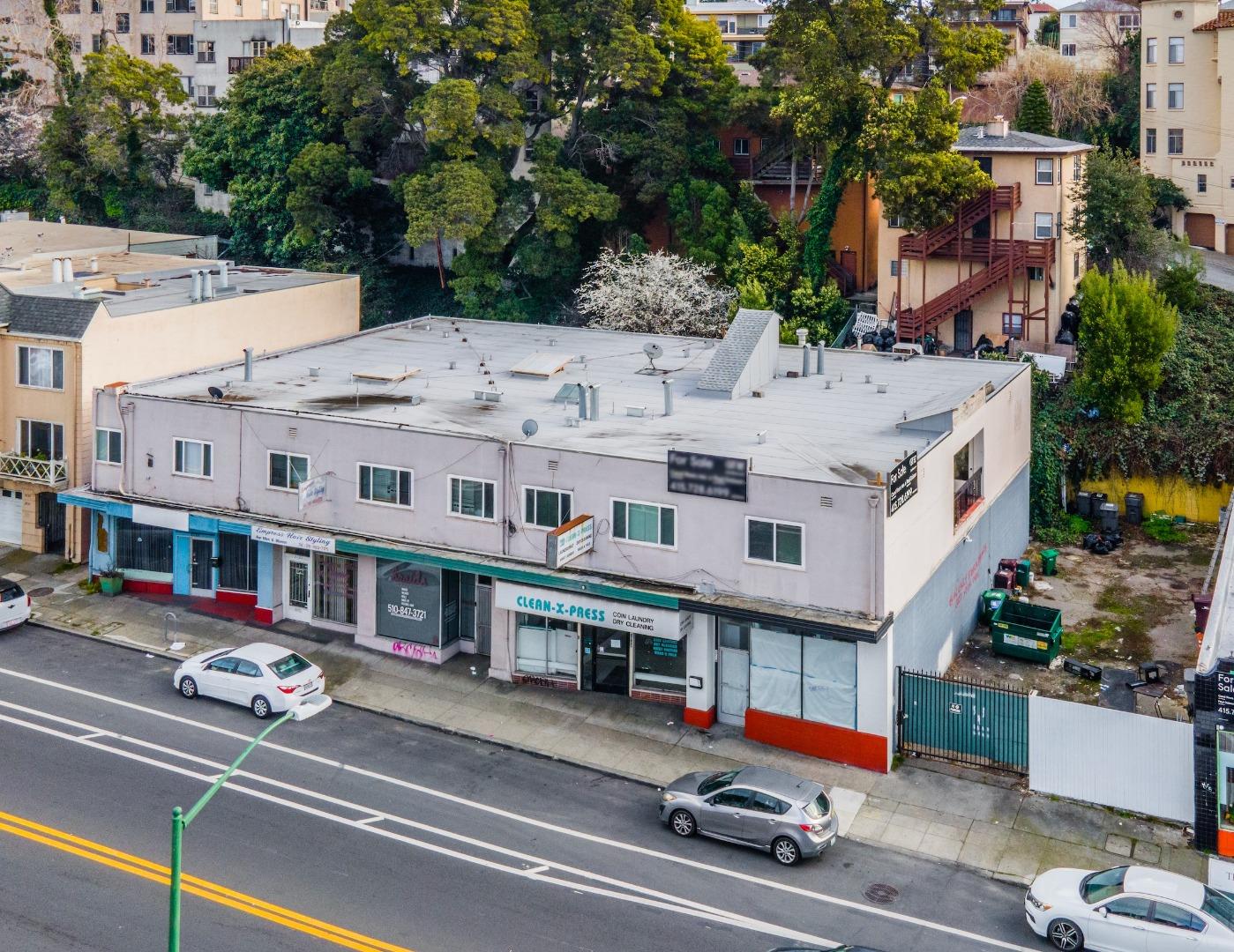 Seize a rare 75% vacant opportunity for an exceptional investment & excellent frontage. Instant income generation w/a superb Retail Building currently leased to Mayflower Spa; has options for extending or for an owner-user space w/great signage visibility; an ideal addition to your portfolio at a 6.25% - 8% Pro Forma cap. A multi-use building w/5 spacious commercial units (vacant) & 6 1BD/1BA residential apartments (3 vacant), in a desirable rental market; commercial spaces offer income potential for a variety of businesses; total interior is ~9,700 SF, ensuring ample room. The adjacent vacant land lot is poised to deliver substantial returns at ~3k SF; it's a fantastic opportunity for development or expansion; previously used as parking for adjacent commercial buildings. The property benefits from flexible zoning regulations, opening up multiple investment avenues. Increasing Building Height is an option! Abundant Space: ~12,700 SF Total Lot, & Per Appraiser Total Building ~12,868 SF.