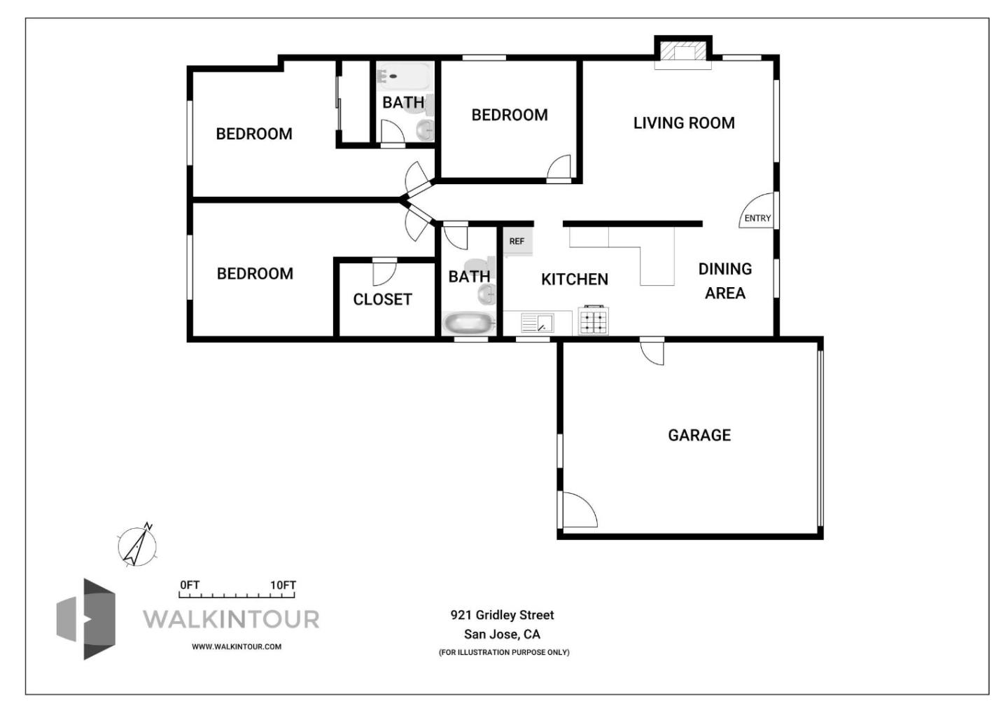921 Gridley St, San Jose, CA 95127 3 Beds 2 Baths (PendingDoNotShow
