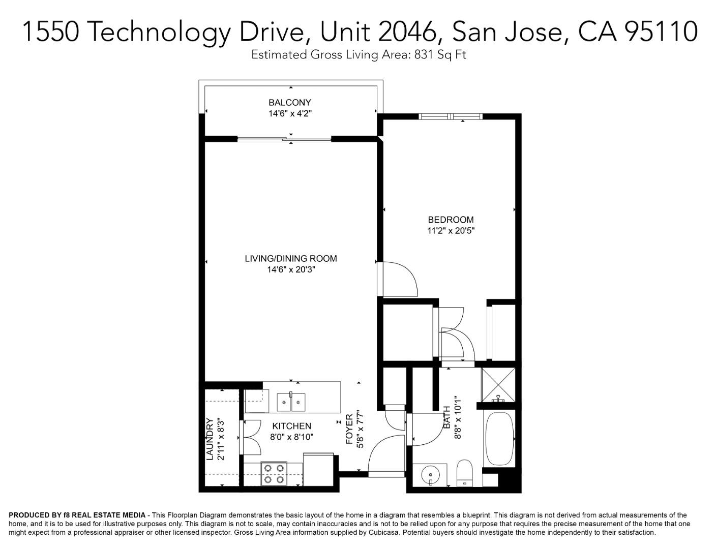 Detail Gallery Image 29 of 29 For 1550 Technology Dr #2046,  San Jose,  CA 95110 - 1 Beds | 1 Baths