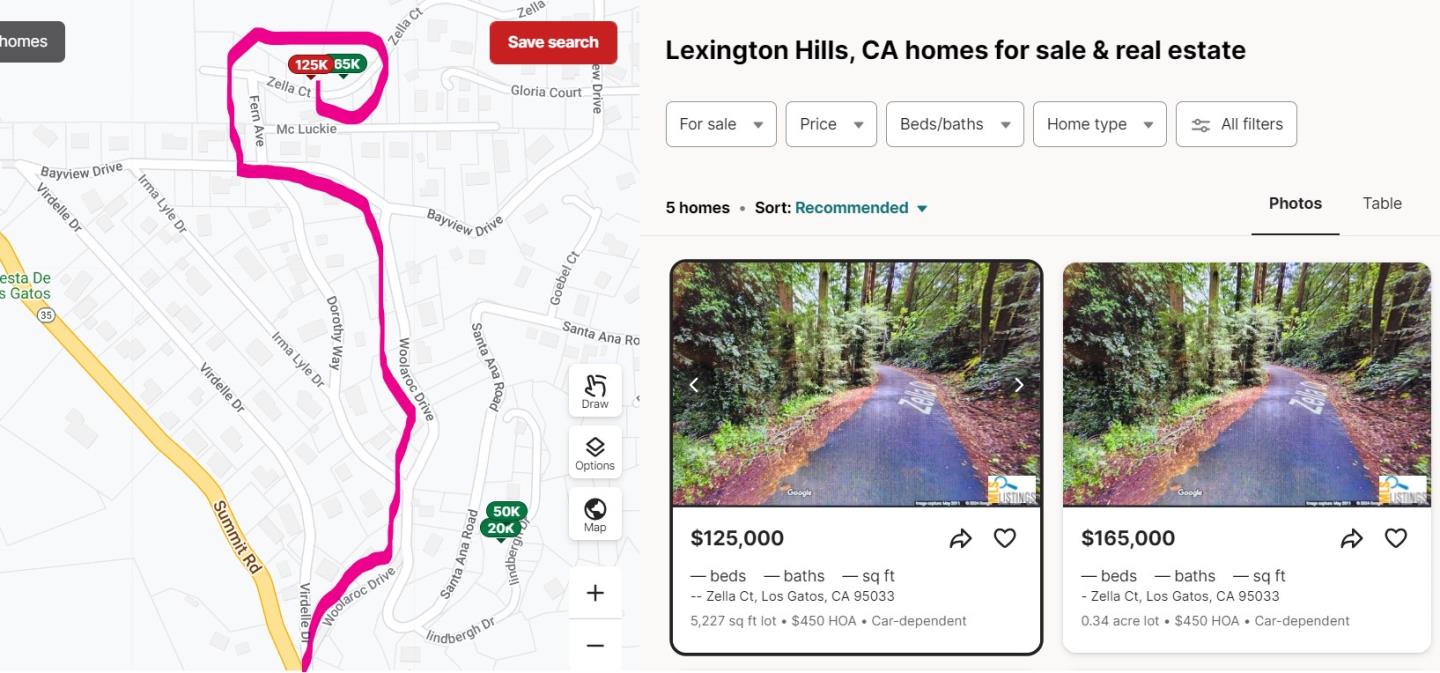 Zella Court, Los Gatos, California 95033, ,Land,For Sale,- Zella Court,ML81959502