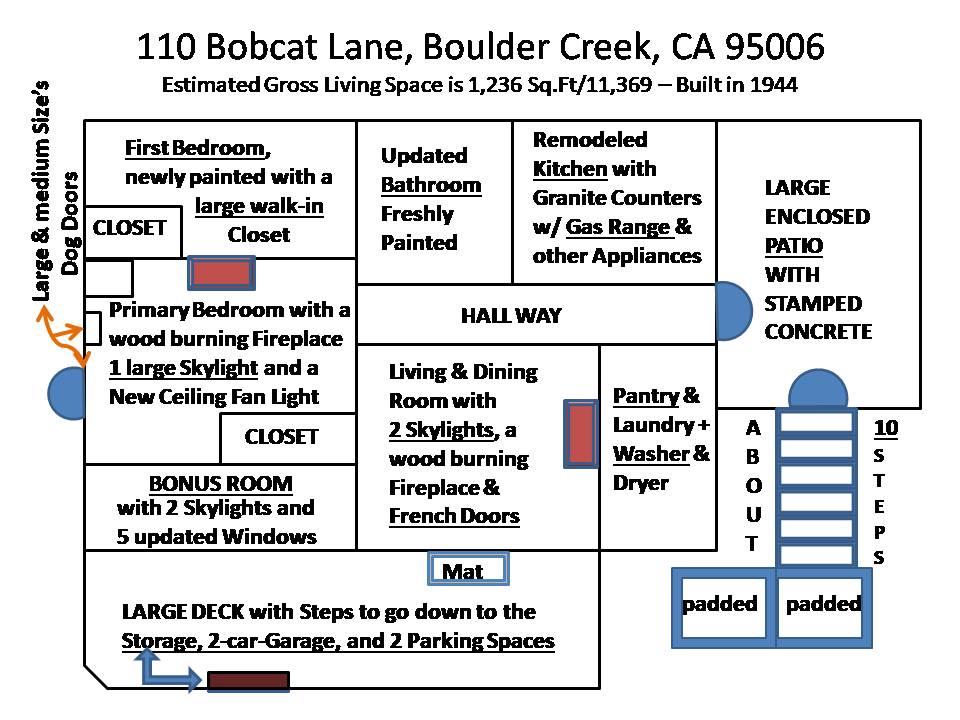 Detail Gallery Image 4 of 48 For 110 Bobcat Ln, Boulder Creek,  CA 95006 - 2 Beds | 1 Baths