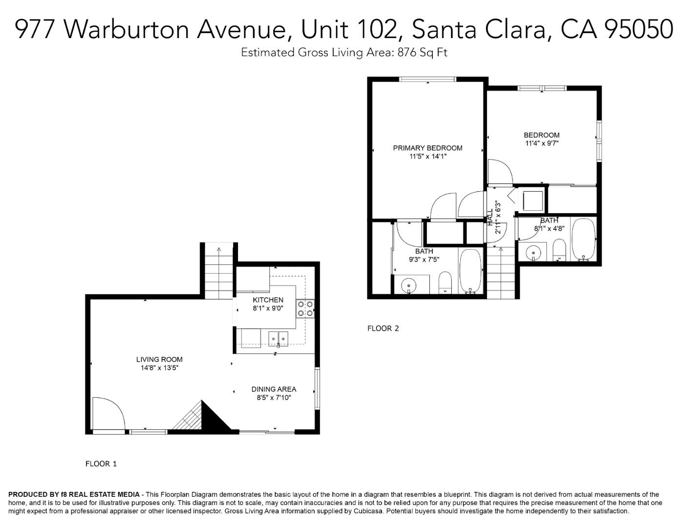 Detail Gallery Image 4 of 31 For 977 Warburton Ave #102,  Santa Clara,  CA 95050 - 2 Beds | 2 Baths