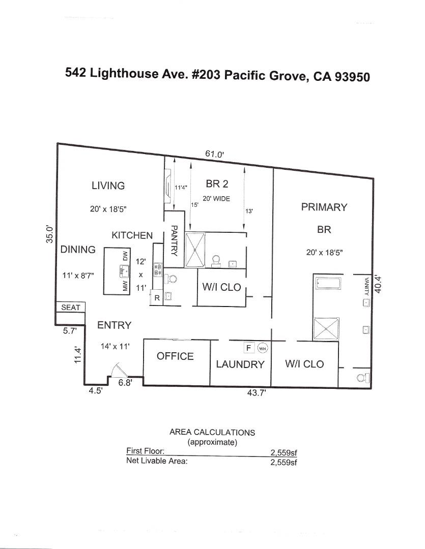 Detail Gallery Image 37 of 37 For 542 Lighthouse Ave #203,  Pacific Grove,  CA 93950 - 2 Beds | 2/1 Baths