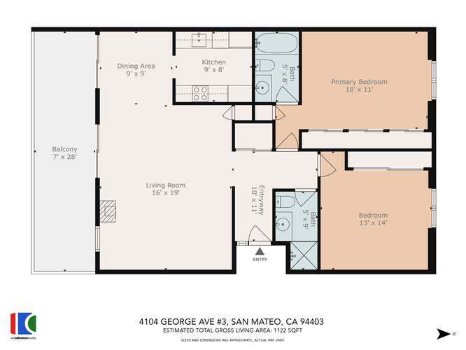 Detail Gallery Image 16 of 16 For 4104 George Ave #3,  San Mateo,  CA 94403 - 2 Beds | 2 Baths