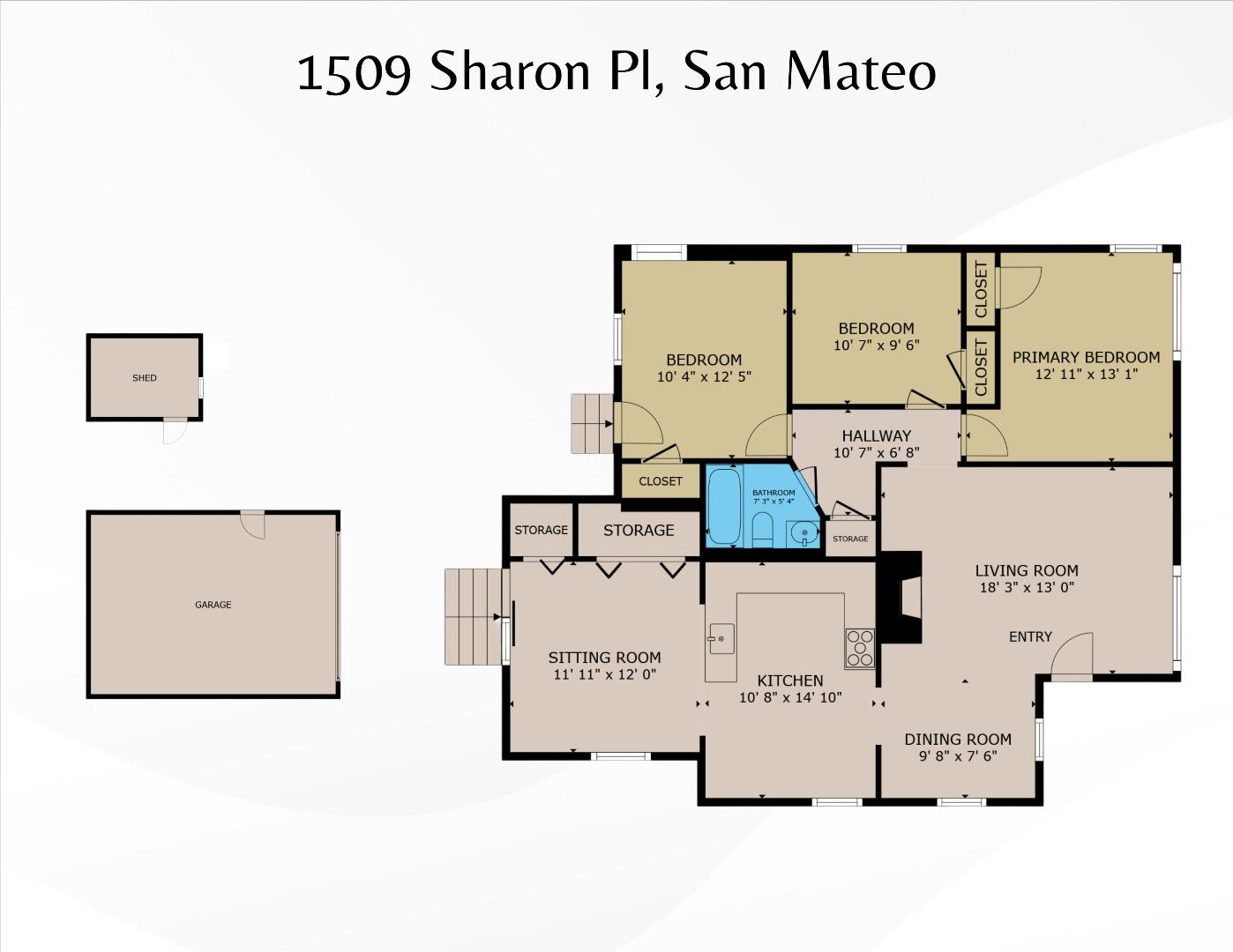 Detail Gallery Image 65 of 65 For 1509 Sharon Pl, San Mateo,  CA 94401 - 3 Beds | 1 Baths
