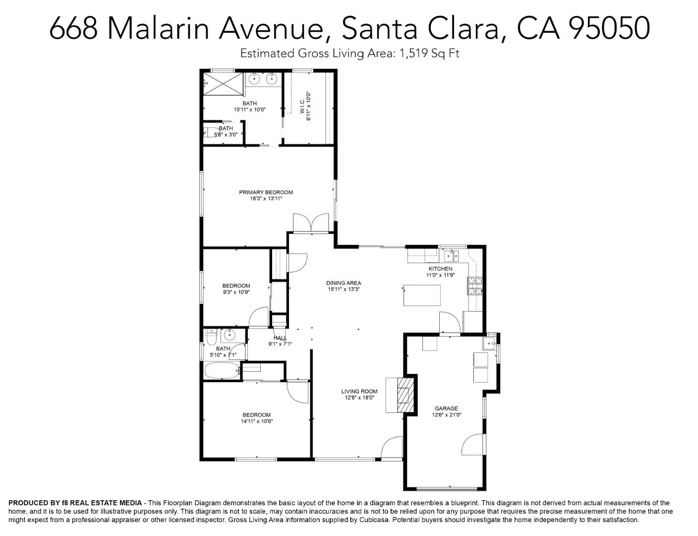Detail Gallery Image 34 of 34 For 668 Malarin Ave, Santa Clara,  CA 95050 - 3 Beds | 2 Baths