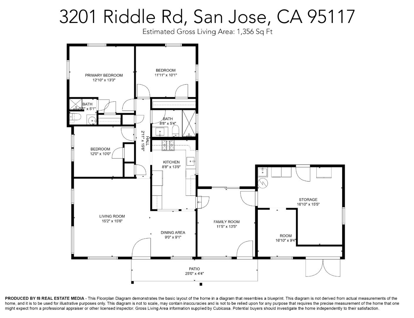 Detail Gallery Image 35 of 35 For 3201 Riddle Rd, San Jose,  CA 95117 - 3 Beds | 2 Baths