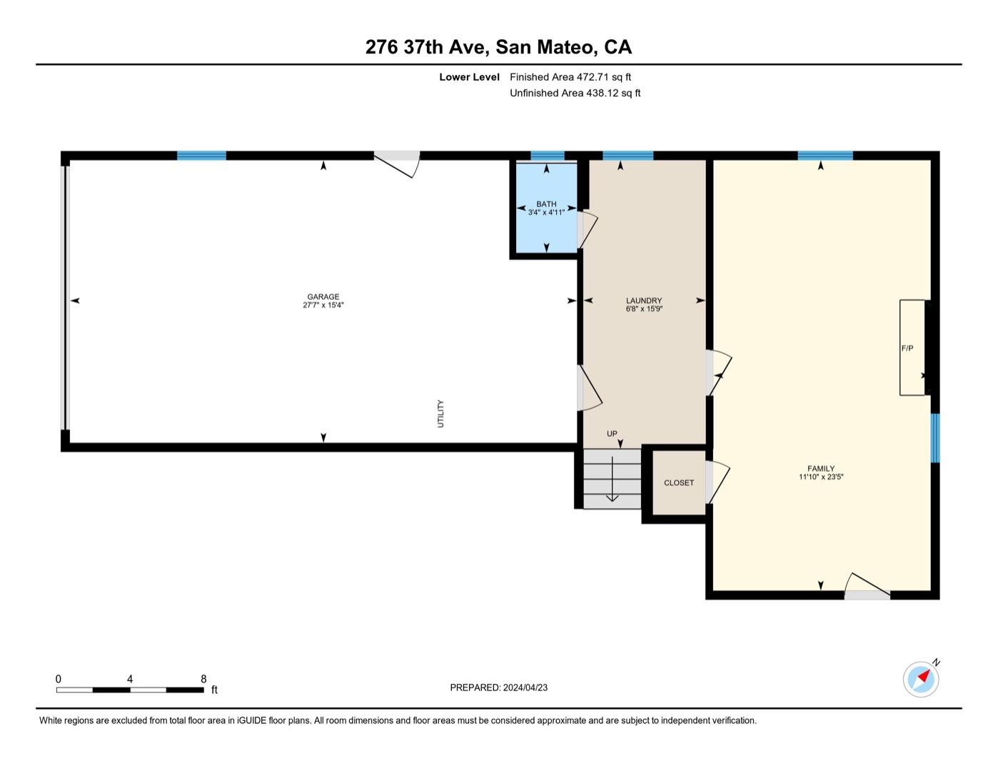Detail Gallery Image 28 of 28 For 276 37th Ave, San Mateo,  CA 94403 - 3 Beds | 2/1 Baths
