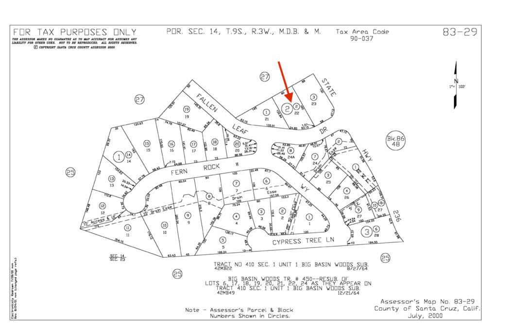 Detail Gallery Image 1 of 13 For 0 Fallen Leaf Dr, Boulder Creek,  CA 95006 - – Beds | – Baths