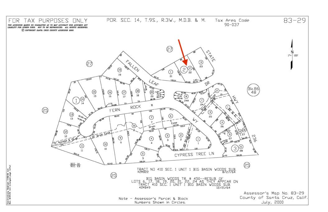 Detail Gallery Image 1 of 5 For 0 Fallen Leaf Dr, Boulder Creek,  CA 95006 - – Beds | – Baths