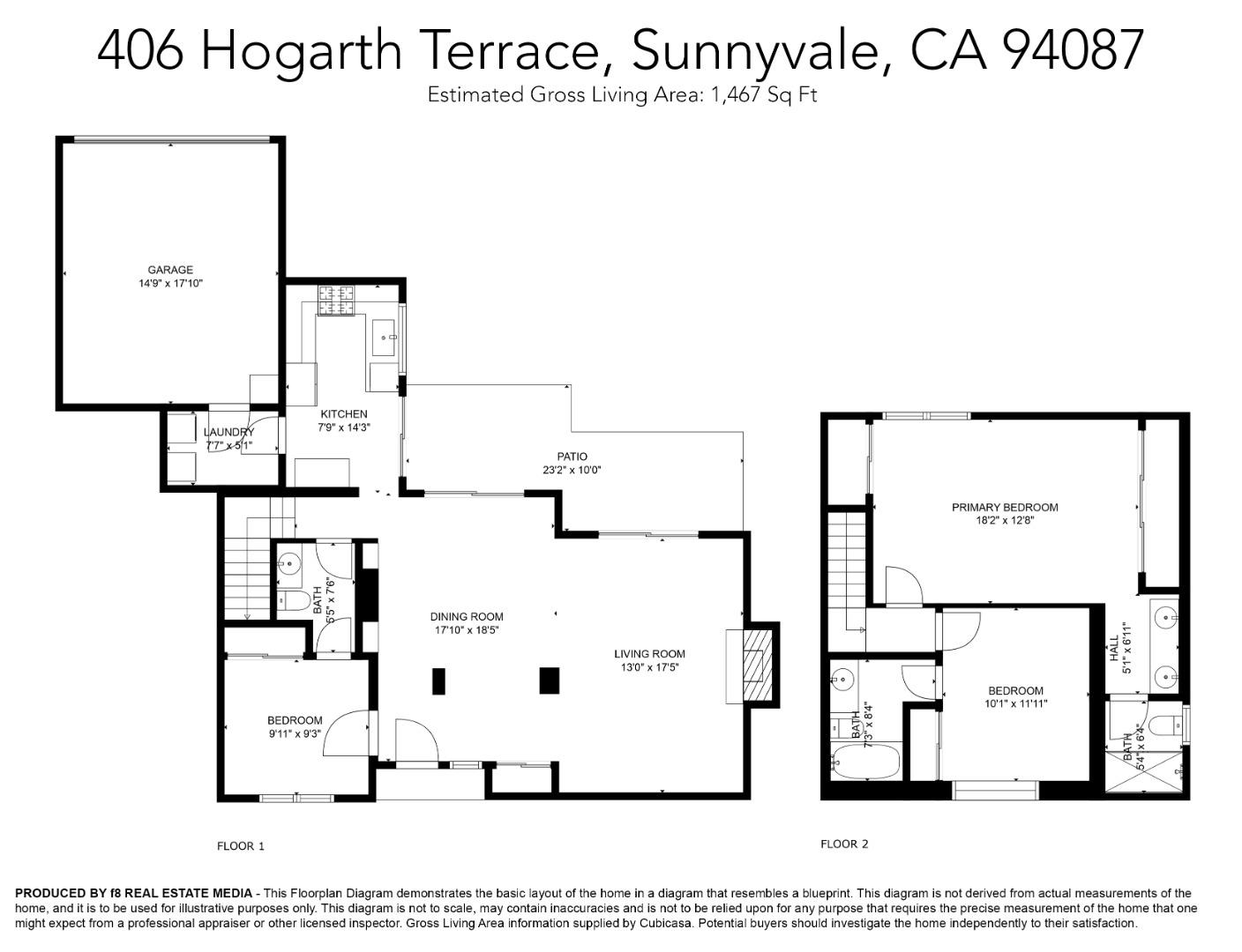 Detail Gallery Image 27 of 27 For 406 Hogarth Ter, Sunnyvale,  CA 94087 - 3 Beds | 2/1 Baths