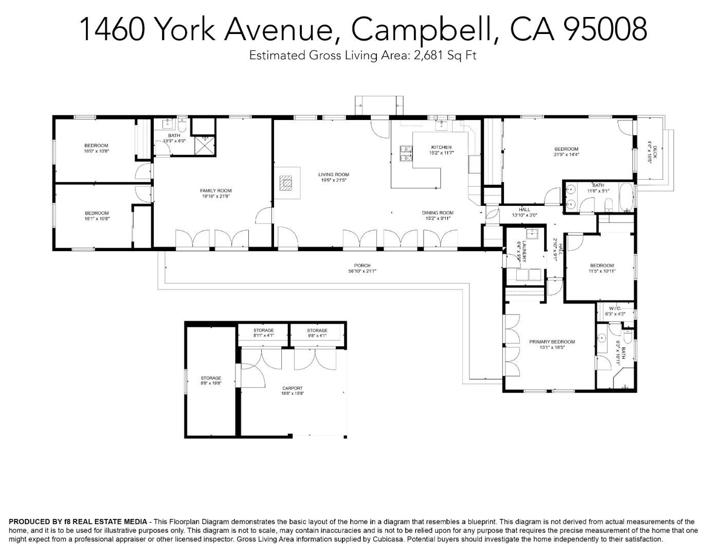 Detail Gallery Image 60 of 60 For 1460 York Ave, Campbell,  CA 95008 - 5 Beds | 3 Baths