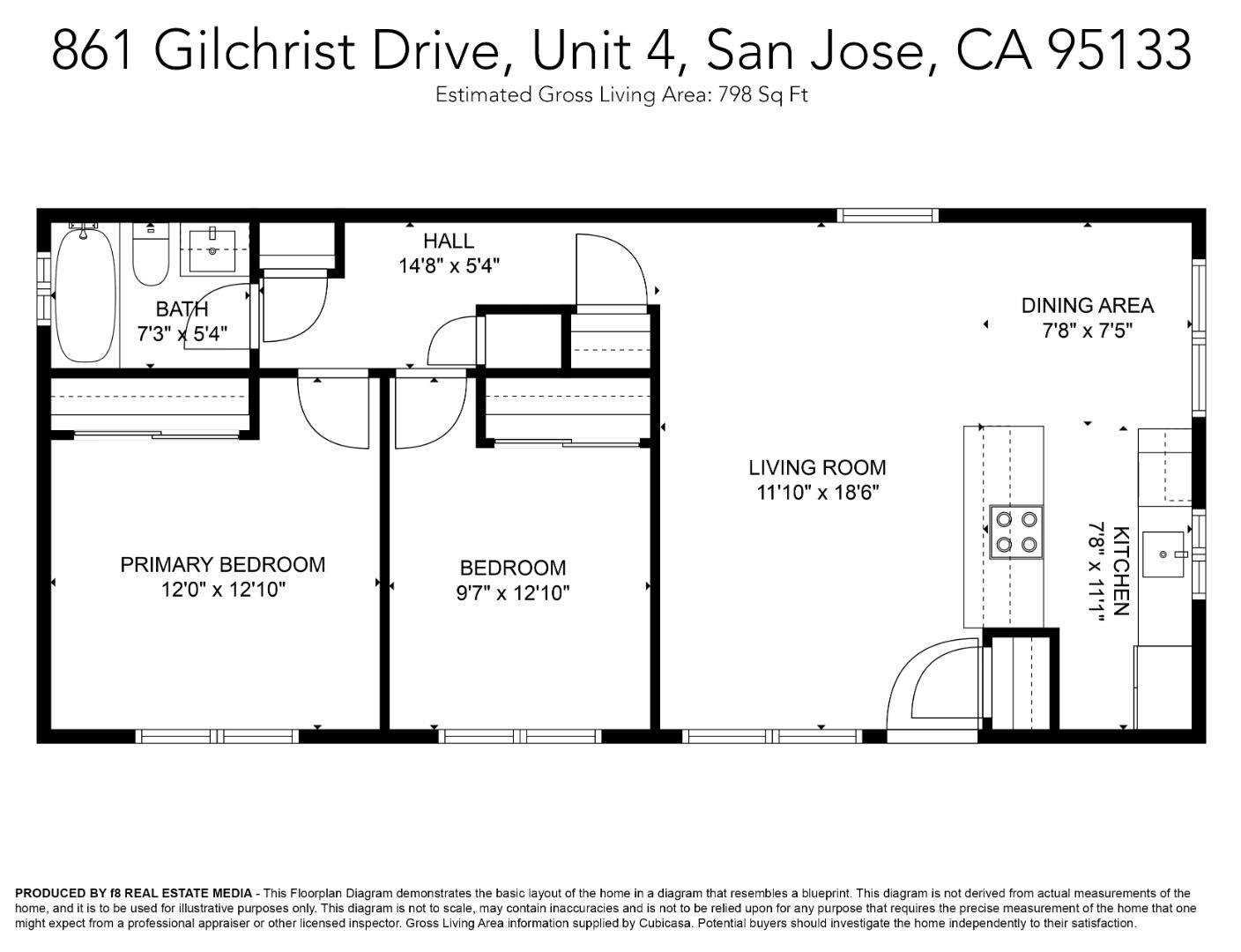 Detail Gallery Image 40 of 40 For 861 Gilchrist #4,  San Jose,  CA 95133 - 2 Beds | 1 Baths