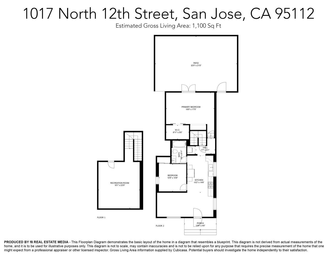 Detail Gallery Image 24 of 24 For 1017 N 12th St, San Jose,  CA 95112 - 2 Beds | 1 Baths