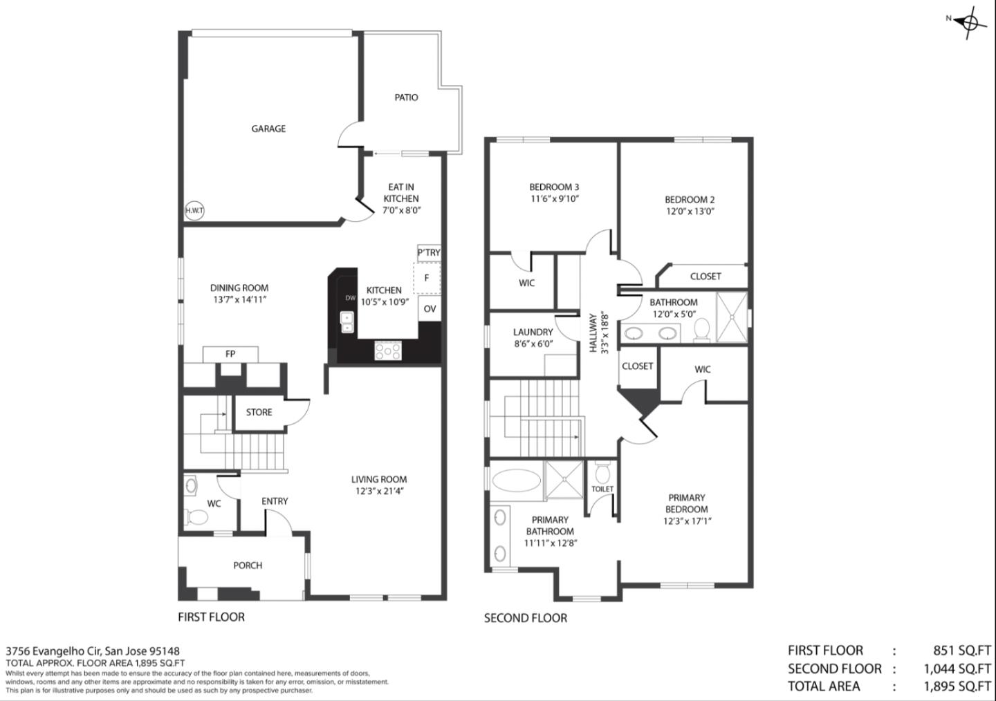 Detail Gallery Image 30 of 30 For 3756 Evangelho Cir, San Jose,  CA 95148 - 3 Beds | 2/1 Baths