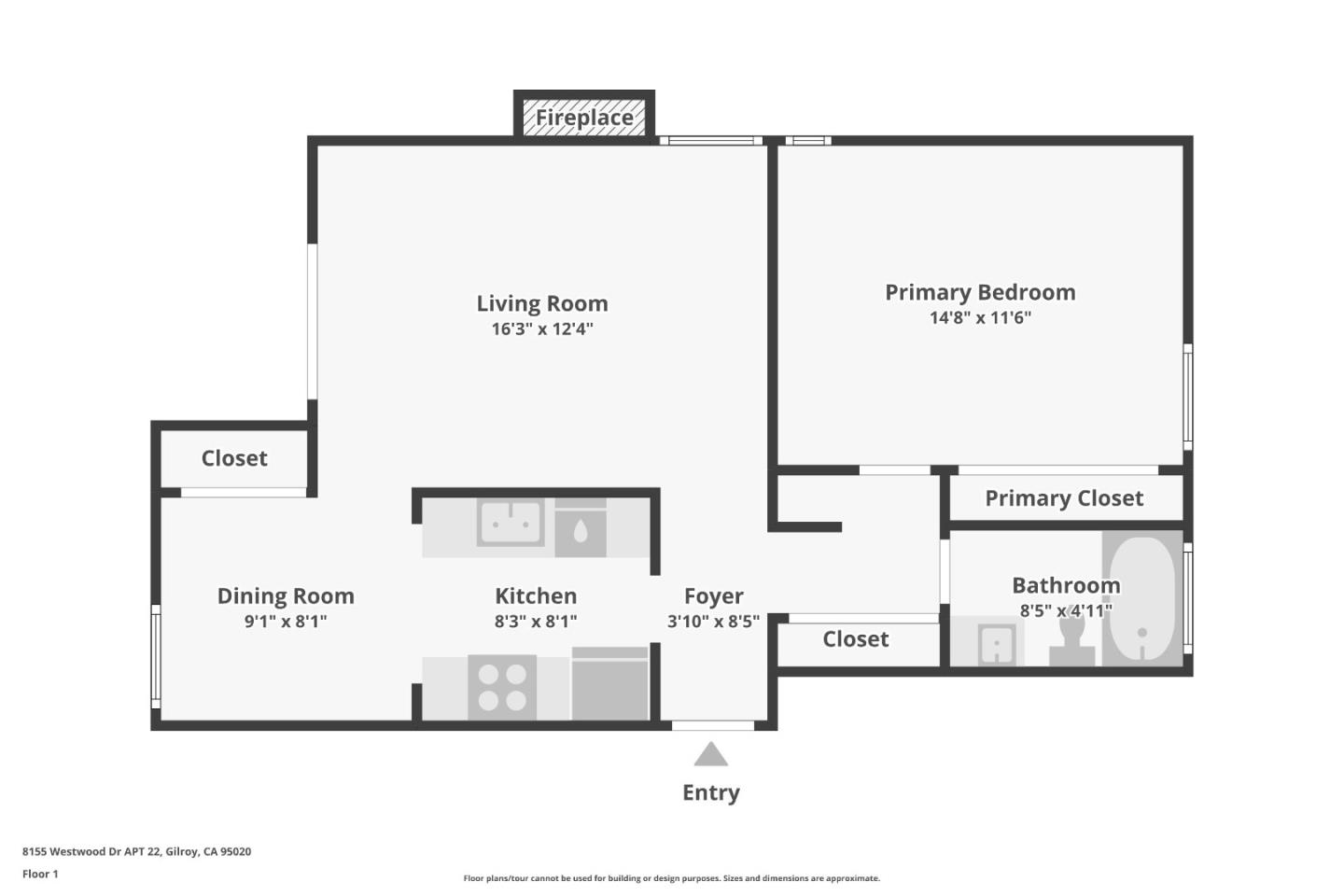 Detail Gallery Image 22 of 22 For 8155 Westwood Dr #22,  Gilroy,  CA 95020 - 1 Beds | 1 Baths