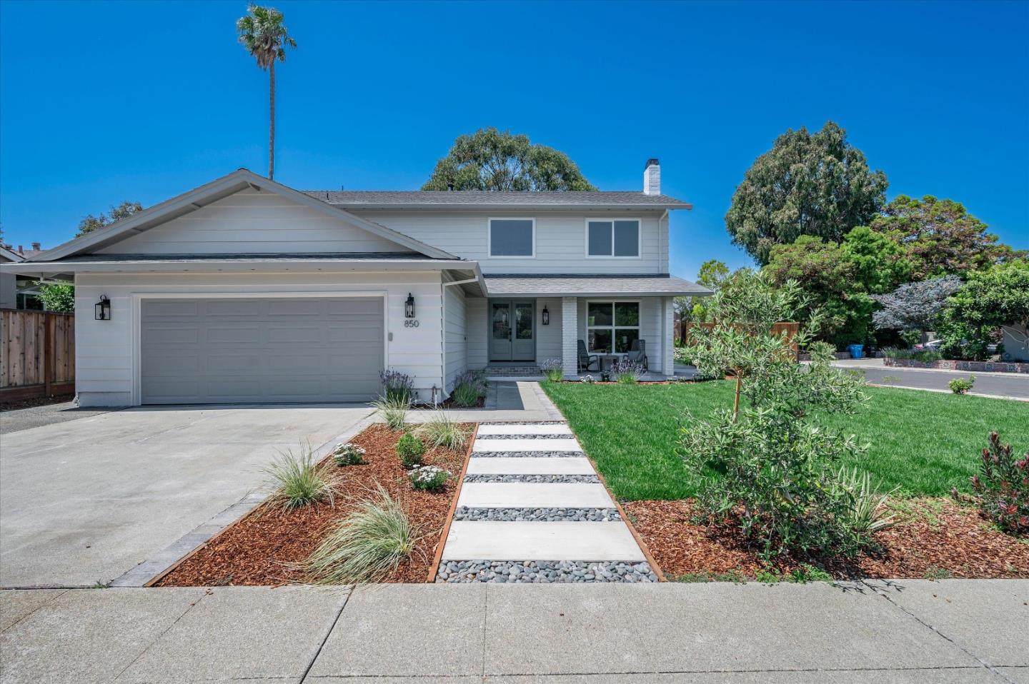 Move-in ready, this home is exactly what you've been waiting for!  Perfectly situated on a large lot in a much sought after neighborhood of Foster City, offering both a blend of modern comfort and timeless style. This 2160 square foot, two story home boasts five bedrooms and three full baths. The lower level complete with luxury vinyl flooring features a large open living/family room with a wood-burning fireplace, a large formal dining area, a tastefully remodeled kitchen with quartz counters, haring bone tile back splash and new appliances, a separate laundry room and one bedroom and one full bath. The sweeping staircase leads you to the upper level with beautifully refinished hardwood flooring where you will find the primary bedroom and bath along with three additional bedrooms and third bath. Entertaining and outdoor enjoyment is a must in the beautifully landscaped rear yard complete with a lush grass area, new redwood deck and new fencing making it the perfect home for indoor/outdoor living. The professionally landscaped front yard, newly painted exterior and large welcoming walk way truly defines curb appeal.  Convenient location near restaurants, parks, shopping, and great schools, along with an easy commute location to San Francisco or Silicon Valley.