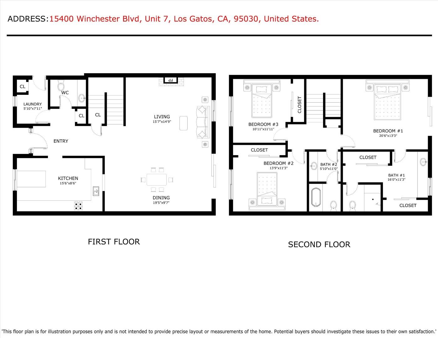 Detail Gallery Image 55 of 55 For 15400 Winchester Blvd #7,  Los Gatos,  CA 95030 - 3 Beds | 2/1 Baths