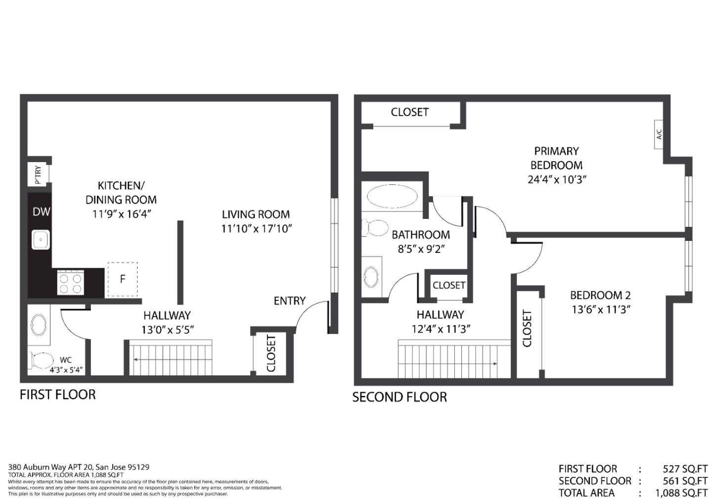 Detail Gallery Image 19 of 19 For 380 Auburn Way #20,  San Jose,  CA 95129 - 2 Beds | 1/1 Baths