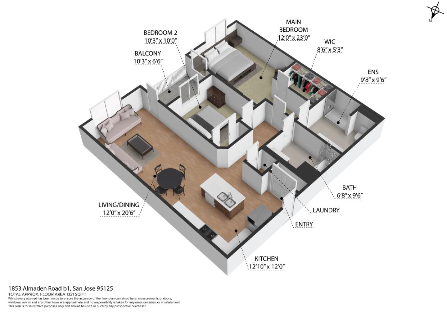 More Details about MLS # ML81978499 : 1853 ALMADEN RD 305