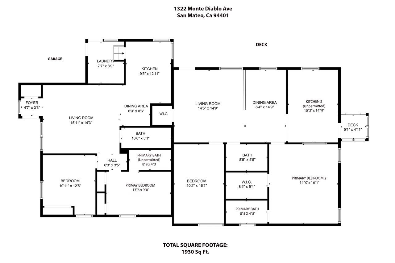 Detail Gallery Image 22 of 22 For 1322 Monte Diablo Ave, San Mateo,  CA 94401 - 4 Beds | 4 Baths