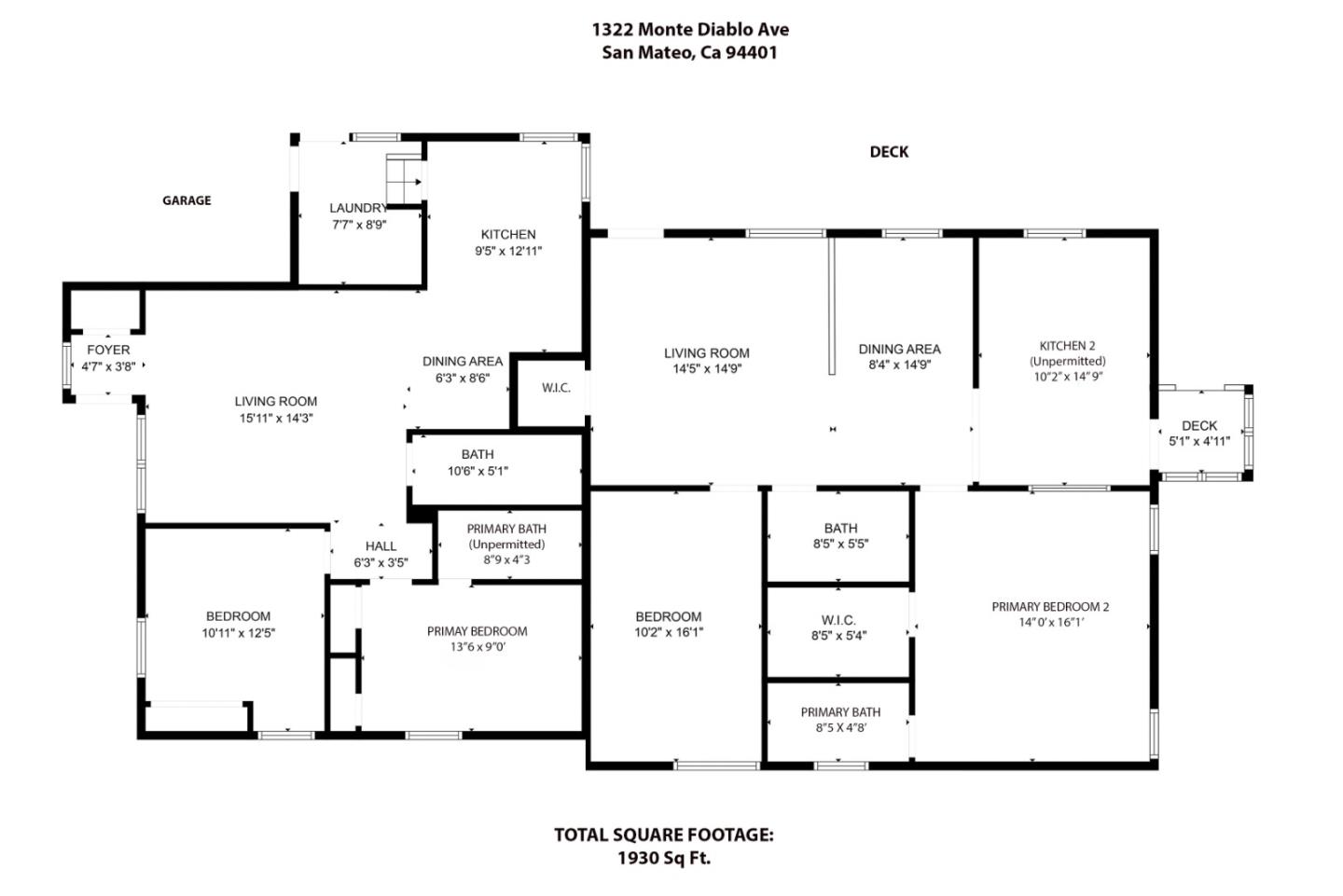 Detail Gallery Image 26 of 26 For 1322 Monte Diablo Ave, San Mateo,  CA 94401 - 4 Beds | 4 Baths