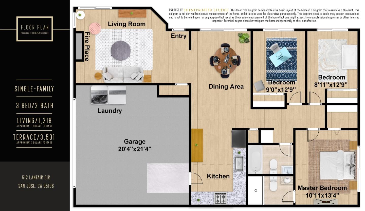 Detail Gallery Image 40 of 40 For 512 Lanfair Cir, San Jose,  CA 95136 - 3 Beds | 2 Baths