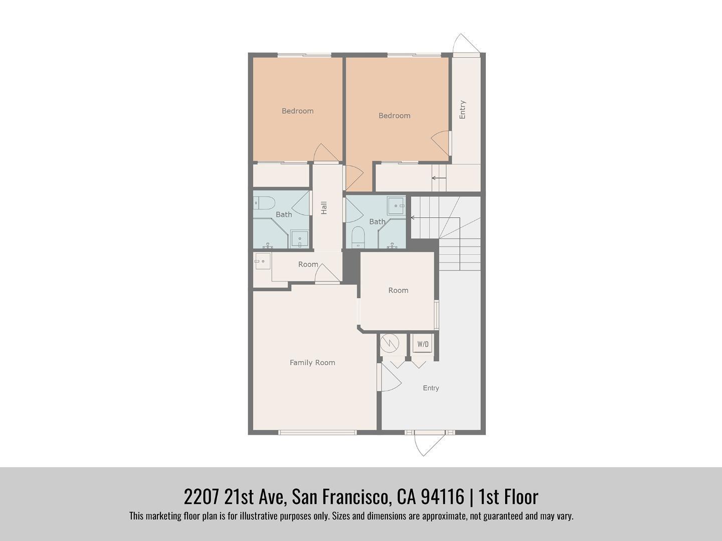 Detail Gallery Image 24 of 51 For 2207 21st Ave, San Francisco,  CA 94116 - – Beds | – Baths