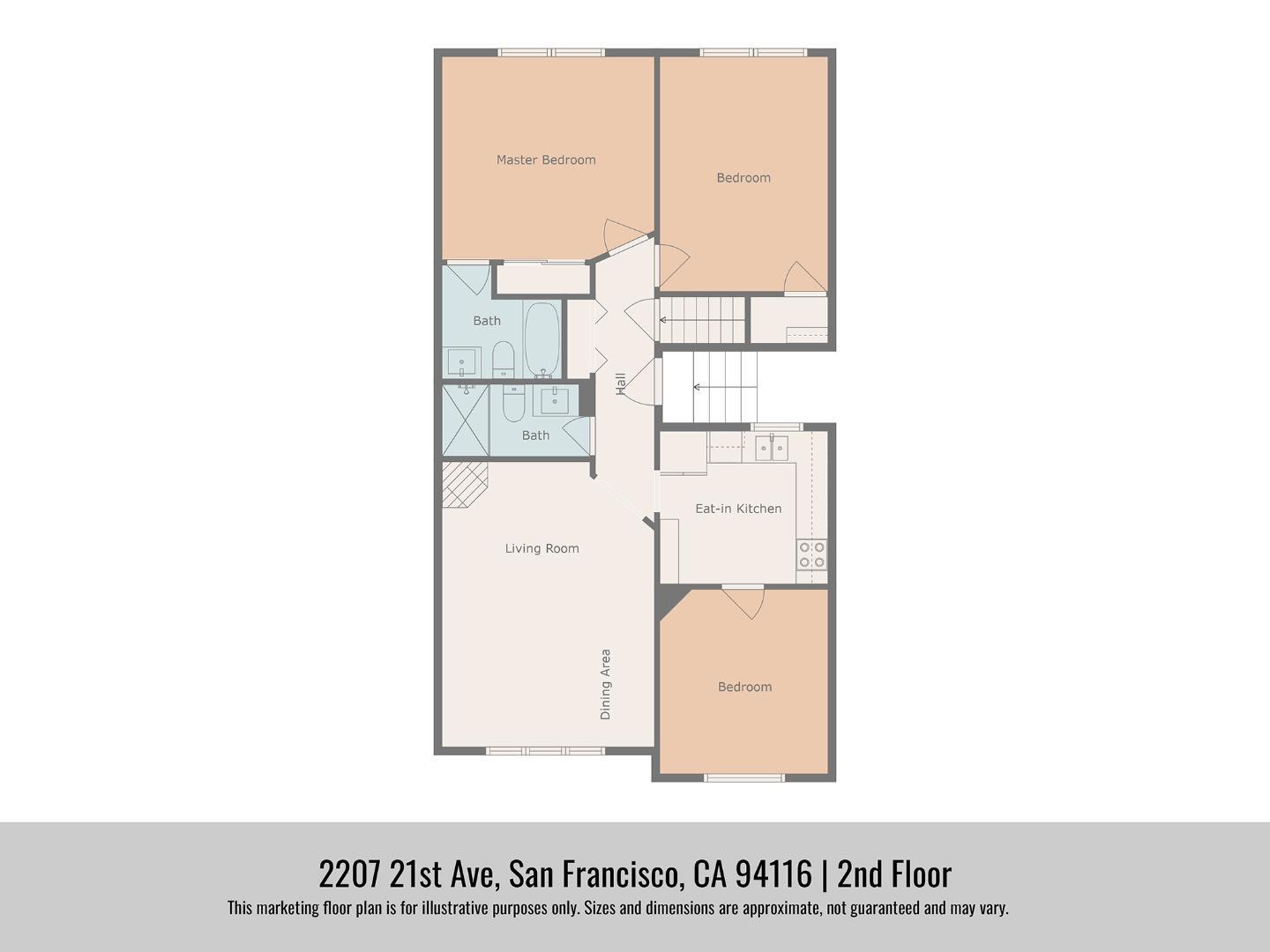 Detail Gallery Image 6 of 51 For 2207 21st Ave, San Francisco,  CA 94116 - – Beds | – Baths