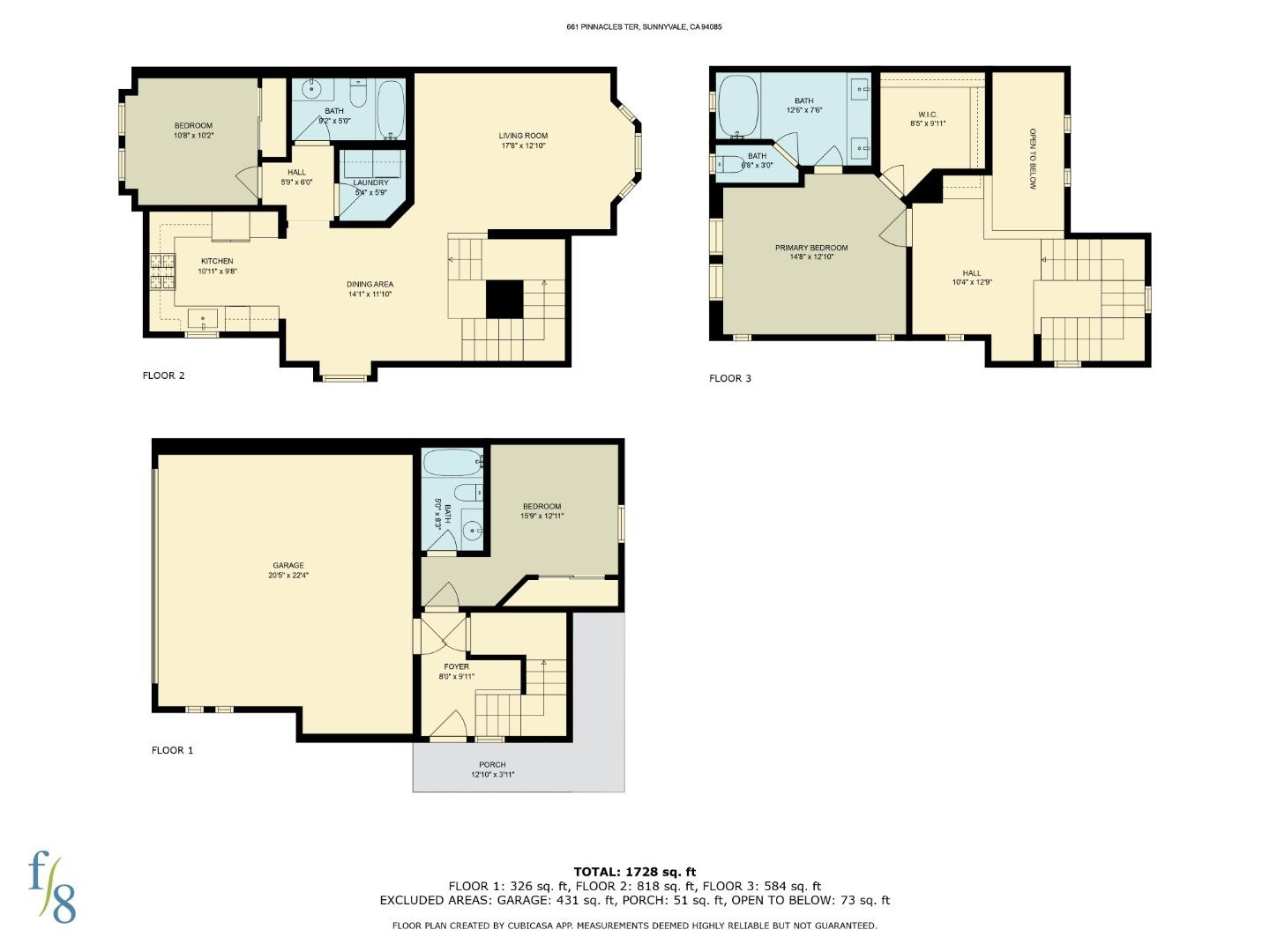 Detail Gallery Image 24 of 27 For 661 Pinnacles Ter, Sunnyvale,  CA 94085 - 3 Beds | 3 Baths