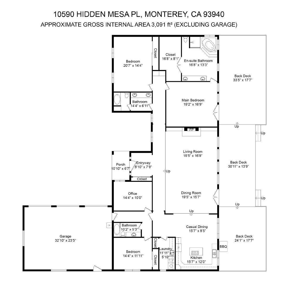 Detail Gallery Image 35 of 35 For 10590 Hidden Mesa Pl, Monterey,  CA 93940 - 3 Beds | 3 Baths