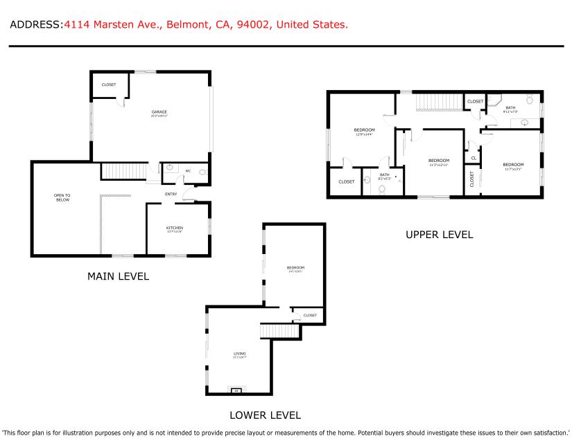 Detail Gallery Image 12 of 54 For 4114 Marsten Ave, Belmont,  CA 94002 - 3 Beds | 2/1 Baths