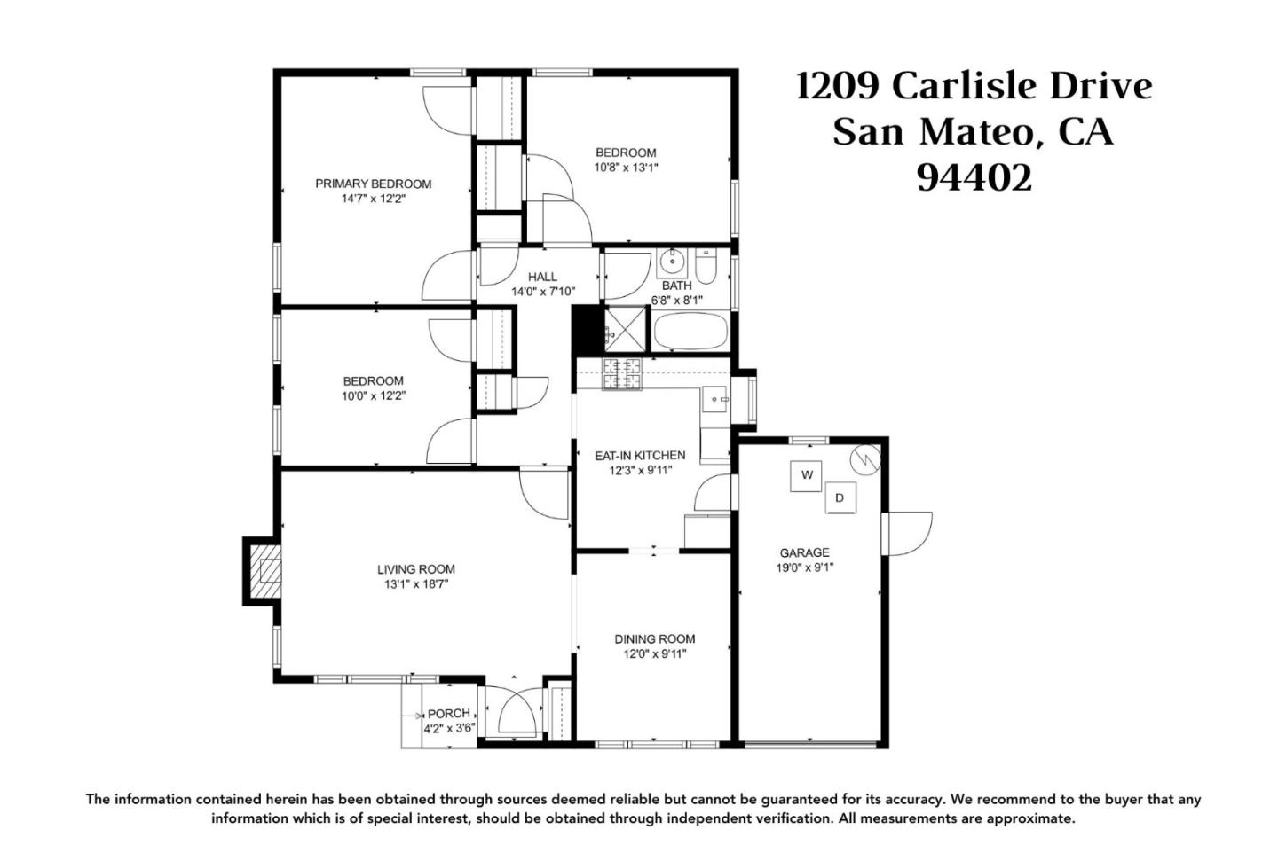 Detail Gallery Image 15 of 15 For 1209 Carlisle Dr, San Mateo,  CA 94402 - 3 Beds | 1 Baths