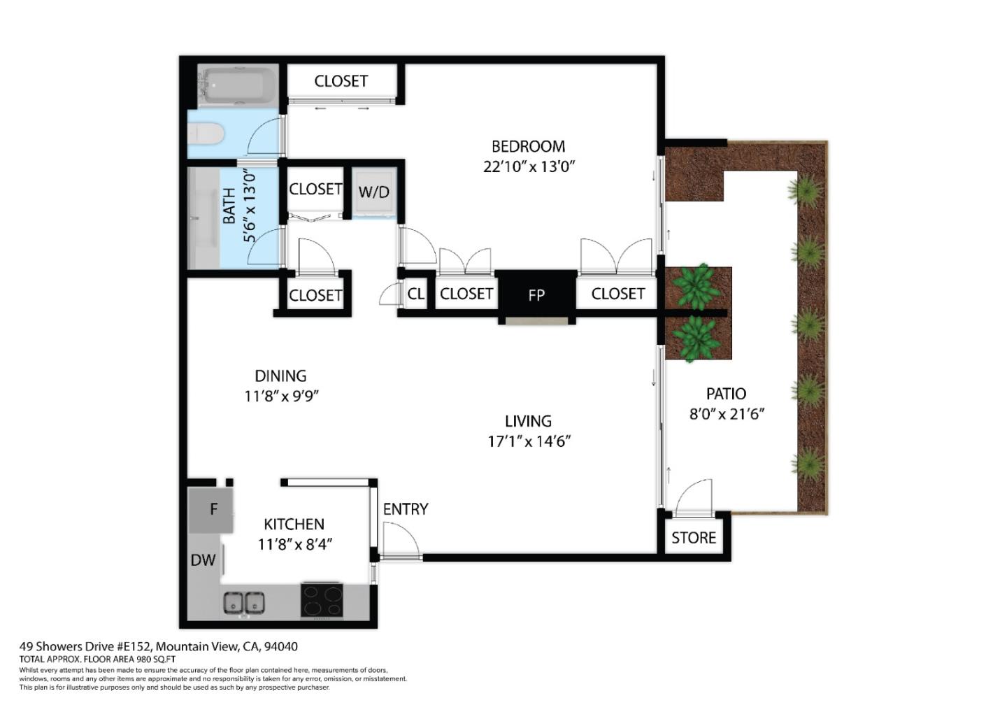 Detail Gallery Image 25 of 27 For 49 Showers Dr #E152,  Mountain View,  CA 94040 - 1 Beds | 1 Baths