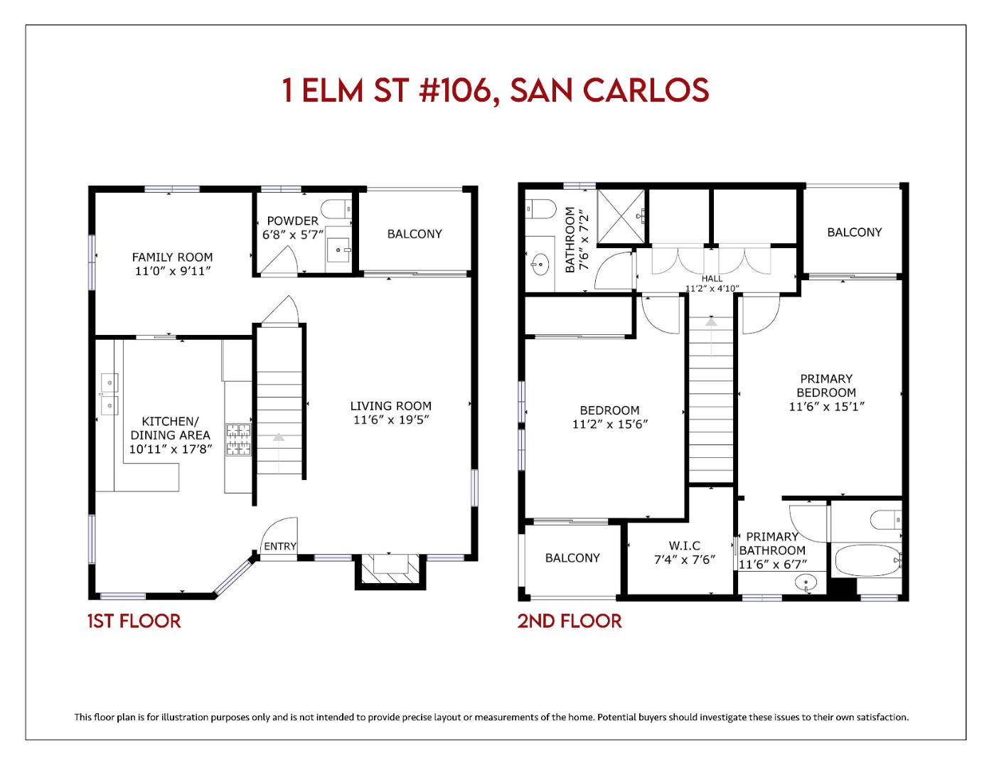 Detail Gallery Image 59 of 63 For 1 Elm St #106,  San Carlos,  CA 94070 - 2 Beds | 2/1 Baths