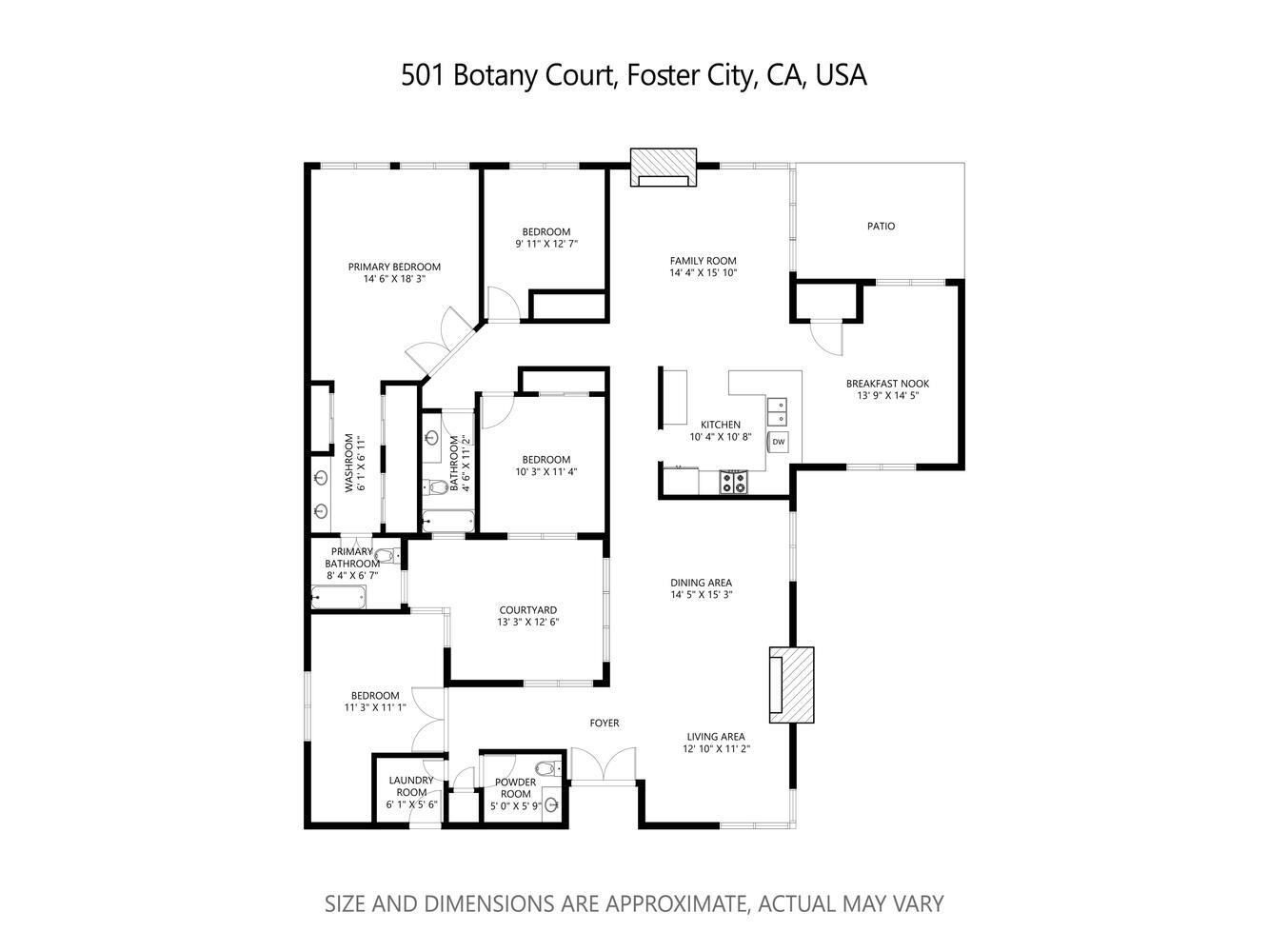 Detail Gallery Image 43 of 43 For 501 Botany Ct, Foster City,  CA 94404 - 4 Beds | 2/1 Baths