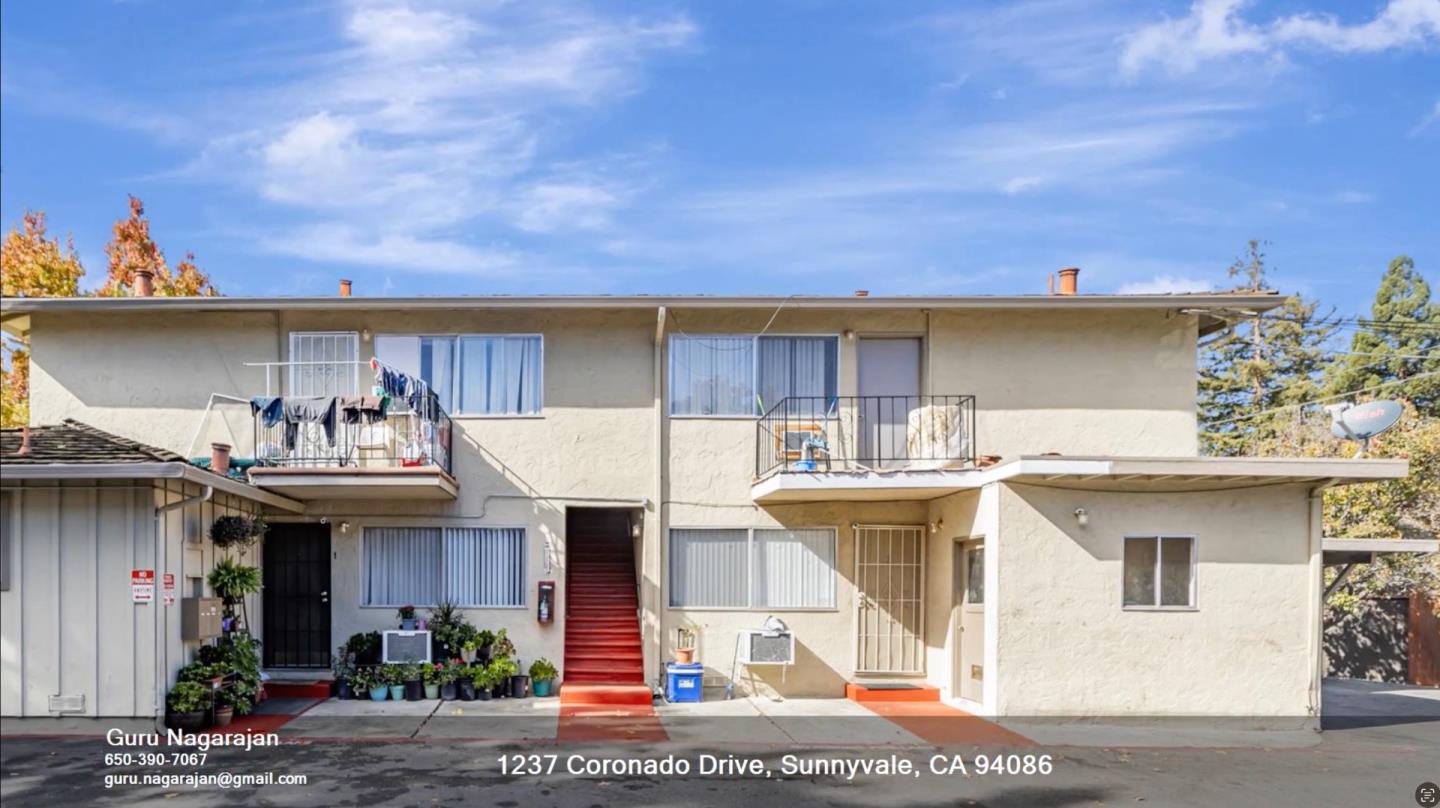 1241 Coronado Drive, Sunnyvale, California 94086, ,Residential Income,For Sale,1241 Coronado Drive,ML81986296