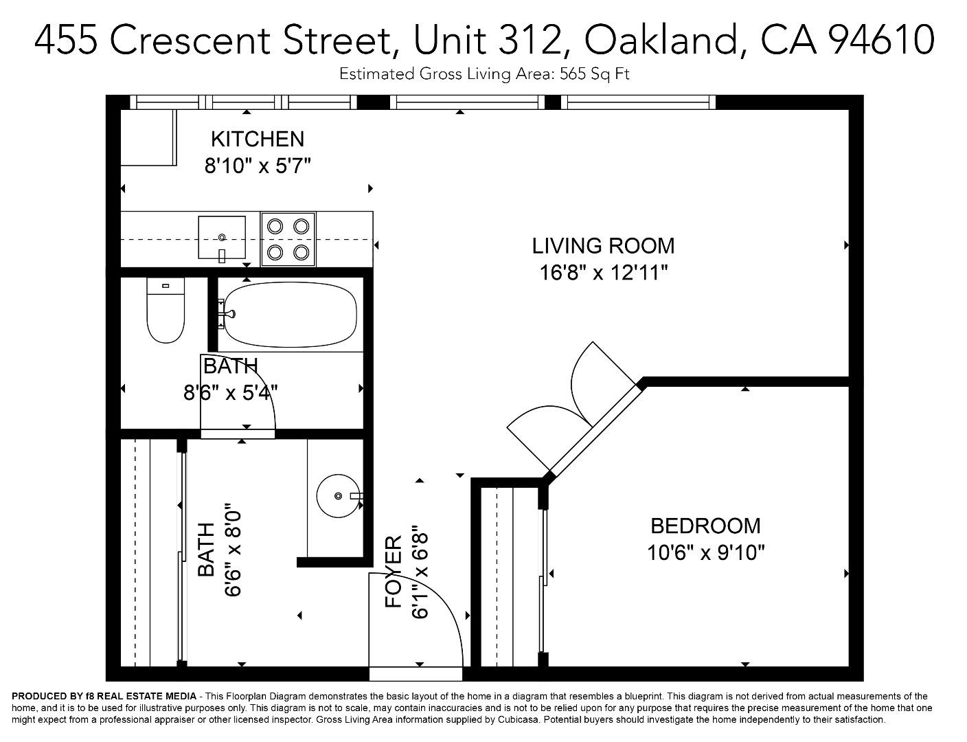 Detail Gallery Image 45 of 45 For 455 Crescent St #312,  Oakland,  CA 94610 - 1 Beds | 1 Baths