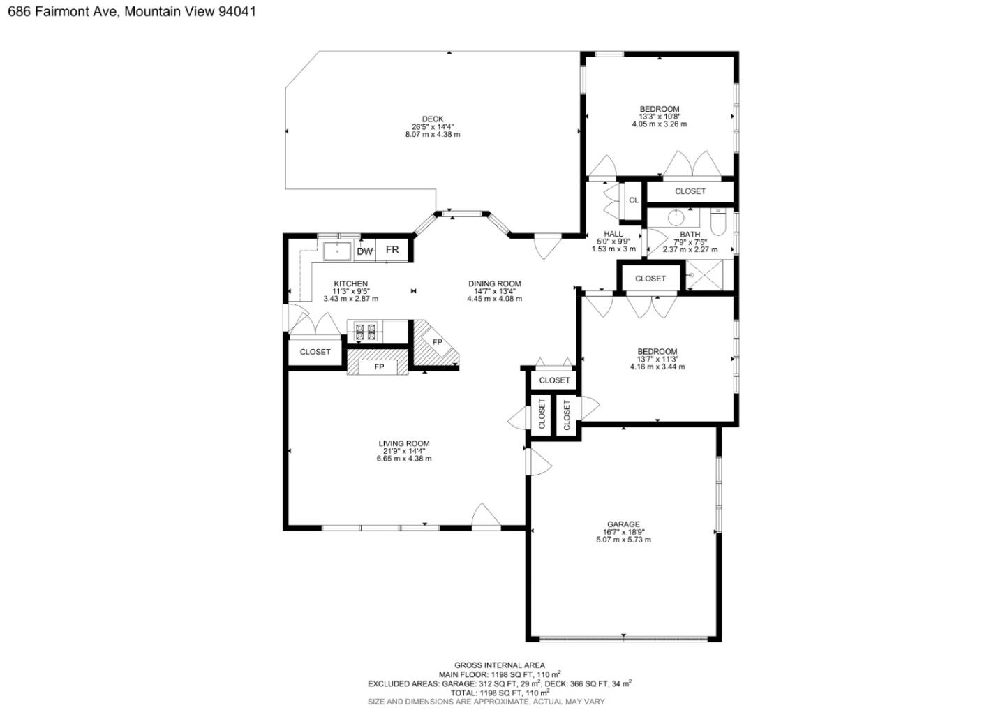 Detail Gallery Image 17 of 17 For 686 Fairmont Ave, Mountain View,  CA 94041 - 2 Beds | 1 Baths