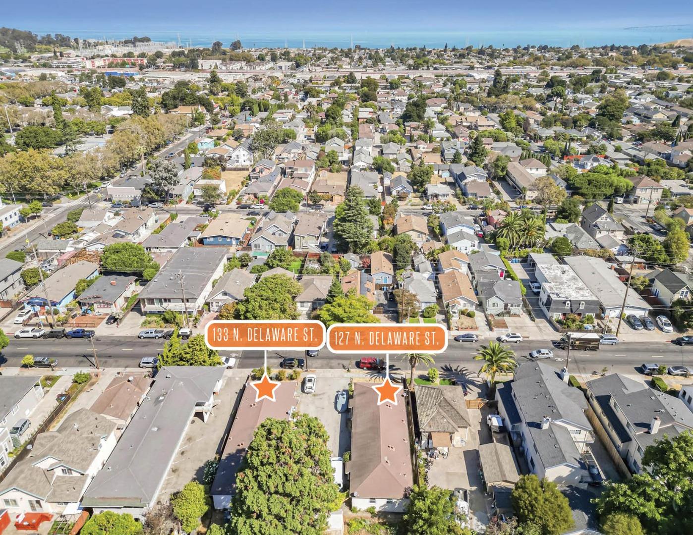 127 & 133 N Delaware Street, San Mateo, California 94401, ,Residential Income,For Sale,127 & 133 N Delaware Street,ML81987138