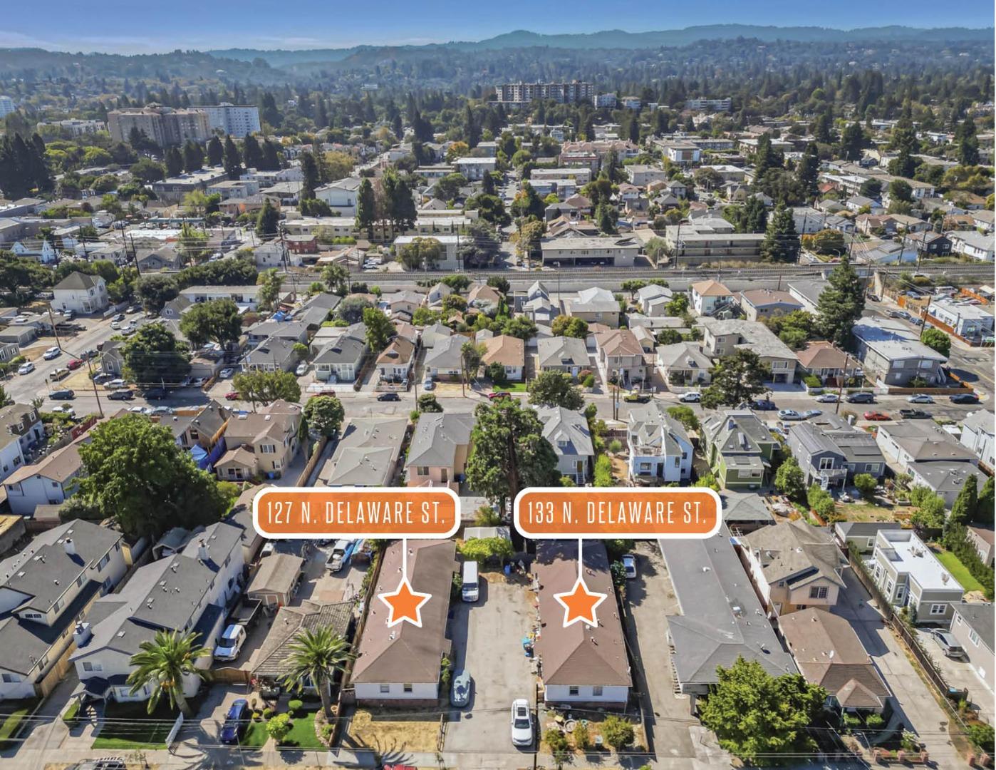 127 & 133 N Delaware Street, San Mateo, California 94401, ,Residential Income,For Sale,127 & 133 N Delaware Street,ML81987138