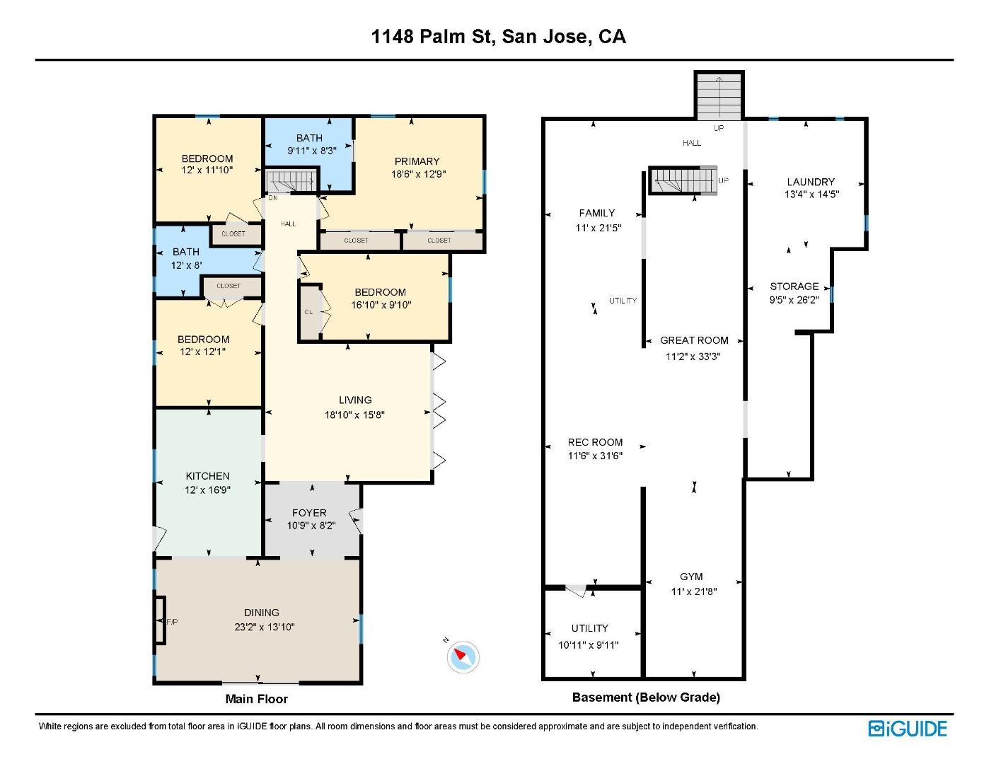 Detail Gallery Image 75 of 75 For 1148 Palm St, San Jose,  CA 95110 - 4 Beds | 2 Baths